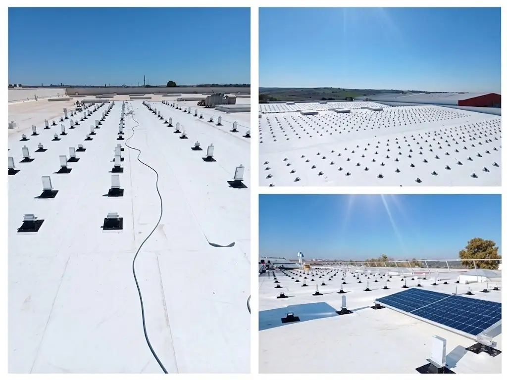 Coberta fotovoltaica impermeabilitzada amb sistema TPO